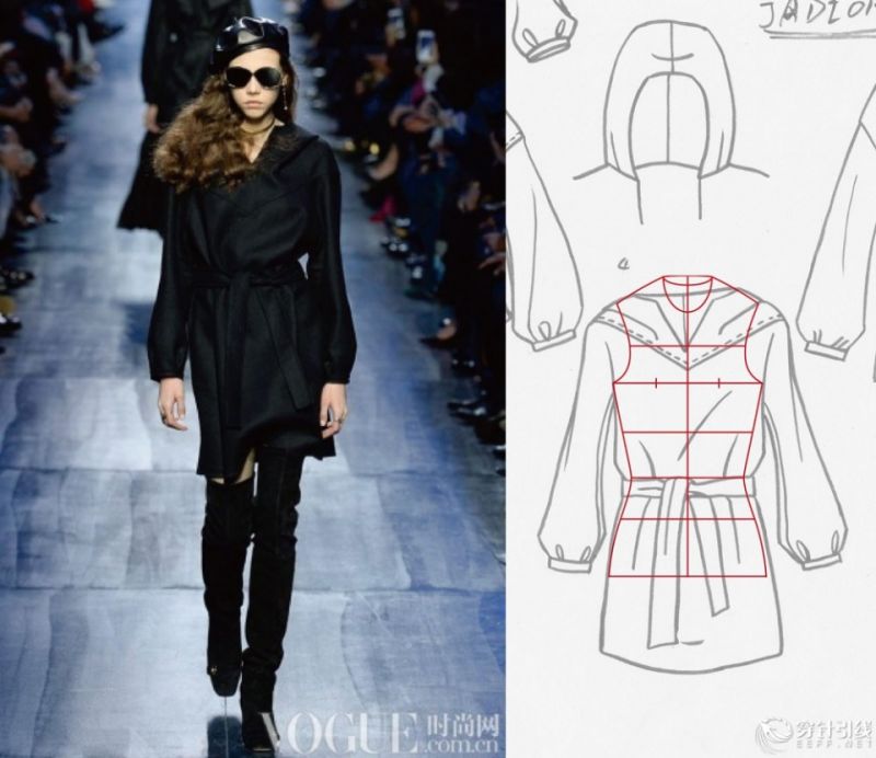 服裝款式圖 - Christian Dior2017秋冬RTW時裝發(fā)布秀