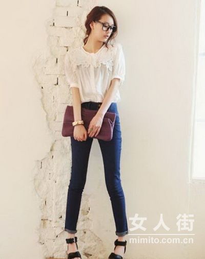 百搭牛仔窄腿褲：瘦身增高不是夢(mèng)